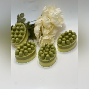 Frankincense and Rain with peppermint leafs soap bar.